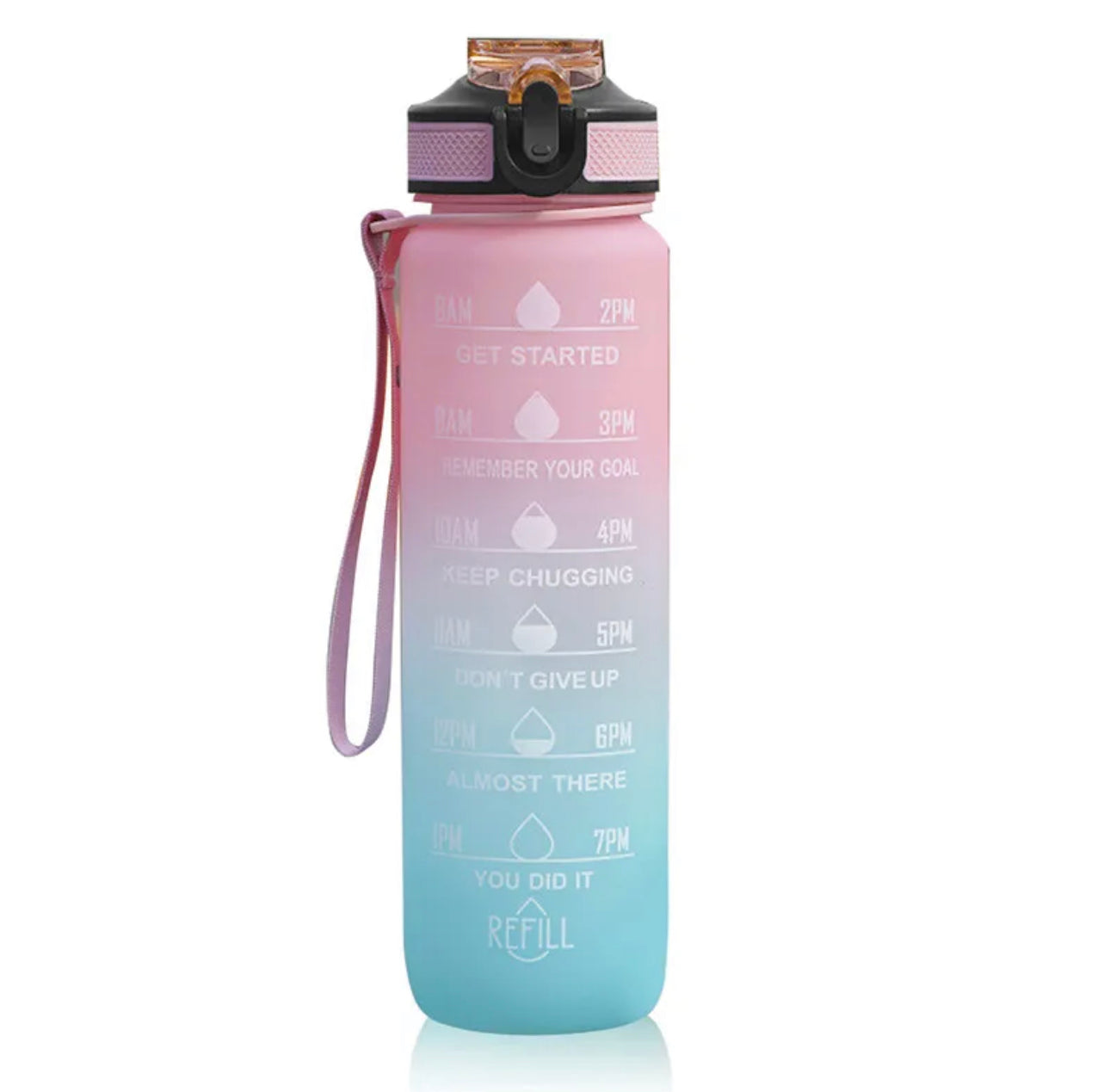 Water Bottle Pink & Blue